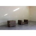 Elegant Indoor Natural Water Hyacinth Sofa Set for Interior Furniture Handmade Weaving